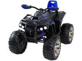 Quadriciclo Infantil Elétrico Preto e Azul
