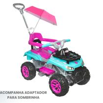 Quadriciclo Infantil Menina Menino Carrinho de Passeio Cross Up Calesita Com Haste Empurrador Quadriciclo Infantil Menina Menino Carrinho de Passeio Cross Up Calesita Com Haste Empurrador