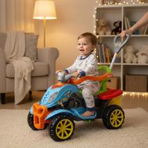 Quadriciclo Infantil Moto Passeio Colorido para Menina e Menino com Rodas Estáveis e Design Seguro Quadriciclo Infantil Moto Passeio Colorido para Menina e Menino com Rodas Estáveis e Design Seguro