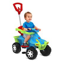 Quadriciclo Infantil Passeio a Pedal Smart Quad Azul Bandeirante Presente Dia das Crianças