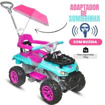 Quadriciclo Infantil Passeio e Pedal com Haste Direcionavel