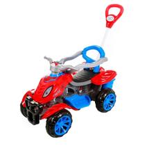 Quadriciclo Infantil Passeio E Pedal Spider C/ Empurrador - Maral