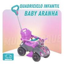 Quadriciclo Infantil Rosa Baby Aranha - Diversão Garantida
