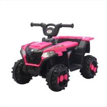 Quadriciclo Infantil Rosa Carregador Bivolt Rádio Música Usb