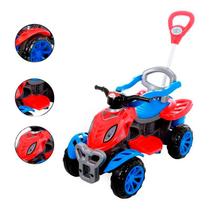 Quadriciclo Infantil Spider Brinquedo Criança Carrinho Aro Protetor Resistente Haste Articulada