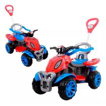 Quadriciclo Infantil Spider Com Adesivo Passeio Brinquedo Criança Anel Limitação Câmbio