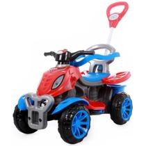 Quadriciclo infantil Spider Com Pedal e Empurrador Maral - Maral Brinquedos