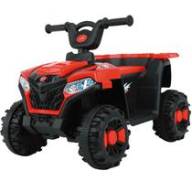 Quadriciclo Infantil Vermelho ElÉtrico 6v CrianÇa 5km/h