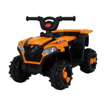 Quadriciclo Motorizado Infantil Elétrico Zippy Toys Mini Veículo Com Luz E Som Bateria Recarregável 6V Laranja