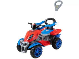 Quadriciclo para Criança Spider 3 em 1 Passeio, Pedal & Empurrar Com Haste Direcionavel Buzina e Aro Protetor - Maral