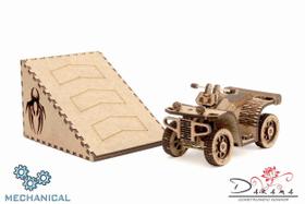 Quadriciclo - quebra cabeças 3d mecânico - darama