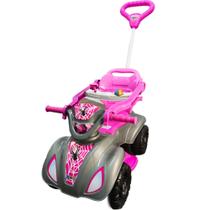 Quadriciclo Rosa Spider Menina 1 A 3 Anos Até 35kg Carro Passeio