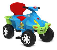 Quadriciclo Smart Dino Passeio E Pedal Bandeirante 1221 Azul