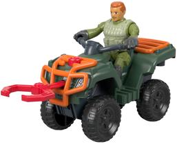 Quadriciclo Toy Jurassic World com técnico e pinças para dinossauros Quadriciclo Toy Jurassic World com técnico e pinças para dinossauros