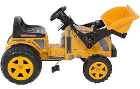 Quadriciclo Trator Infantil Pedal Amarelo Com Pá Até 35Kg - Biemme