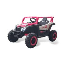 Quadriciclo Utv Carro Elétrico Bang Toys Infantil 12v R3 Com Controle Remoto Rosa