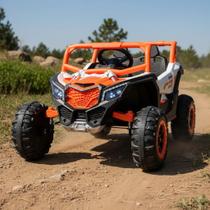 Quadriciclo Utv Carro Elétrico Infantil 12v Com Luz De Led Música Buzina