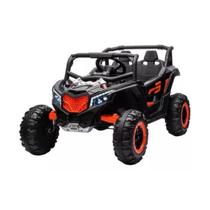 Quadriciclo Utv Preto Elétrico Off Road R3 C/R Shiny Toys