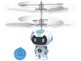 Quadricoptero Robô - Brinquedo - Voador Infravermelho - Branco - Polibrinq