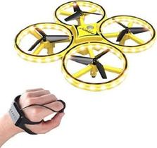 Quadricoptero Sensor Com Relogio Led Flash Drone N3 - Polibrinq