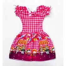 Quadrilha no Clima! Vestido Caipira Rosa para Festas Juninas em SP, RJ, MG e ES
