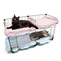 Quadriliche Beliche Dupla Cama para 4 Gatos Pet Aramada 45x80cm com Colchonete Soft