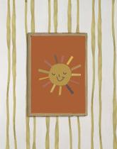 Quadrinho A4 - Mysticona Sol Decorativo para Quarto Infantil Quadrinho A4 - Mysticona Sol Decorativo para Quarto Infantil