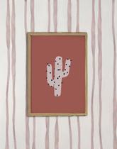 Quadrinho A4 - Selva Cacto Coral - Decoração Infantil
