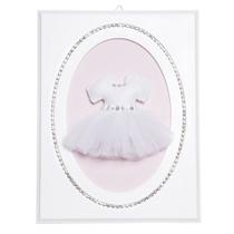 Quadrinho Balé Strass Saia De Bailarina Quarto Bebê Infantil Menina Quadrinho Balé Strass Saia De Bailarina Quarto Bebê Infantil Menina