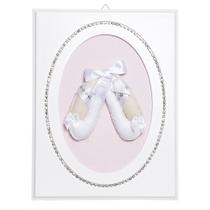 Quadrinho Balé Strass Sapatilhas Quarto Bebê Infantil Menina Quadrinho Balé Strass Sapatilhas Quarto Bebê Infantil Menina