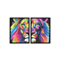 Quadrinhos Decorativos Abstrato Cores Quarto Escritório Sala