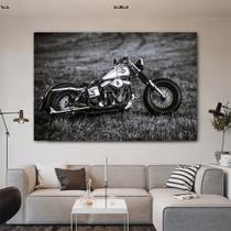 Quadro 1 peça decoração moto custon vintage - Ana Decor