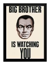 Quadro 1984 George Orwell Arte Big Brother Poster Moldurado