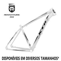 Quadro 29 Aluminio KTR Adventure Disco Branco Brilhante c/ Preto Quadro 29 Aluminio KTR Adventure Disco Branco Brilhante c/ Preto