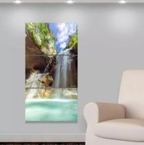 Quadro 3 Telas Cascata Natureza "