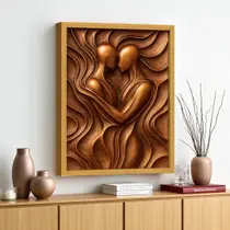 Quadro 3D "Almas Entrelaçadas"