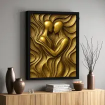 Quadro 3D "Almas Entrelaçadas"