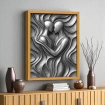 Quadro 3D "Almas Entrelaçadas"