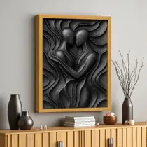 Quadro 3D "Almas Entrelaçadas"