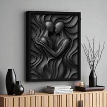 Quadro 3D "Almas Entrelaçadas"