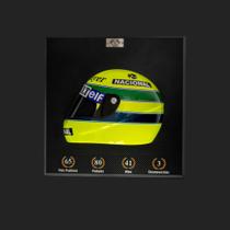Quadro 3D Decorativo Helmet F1 SN 1985 Amarelo - Gran Belo Quadro 3D Decorativo Helmet F1 SN 1985 Amarelo - Gran Belo