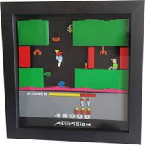 Quadro 3d Hero Activision - Atari - Impresso Em 3d -22cm