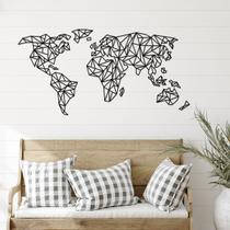 Quadro 3D Mapa Mundi Quadro 3D Mapa Mundi