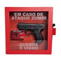 Quadro 3d Quebre o Vidro Resident Evil Apocalipse Zumbi Geek Gamer Decorativo MDF