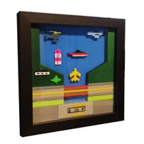 Quadro 3d River Raid Activision - Atari - Impresso 3d -22cm - Memetoys