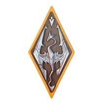 Quadro 3d Skyrim Emblema Dragão The Elder Scrolls V Quadro 3d Skyrim Emblema Dragão The Elder Scrolls V