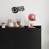 Quadro 40X20cm 3mm Cantinho do Café Decorativo Letras Frase Quadro 40X20cm 3mm Cantinho do Café Decorativo Letras Frase