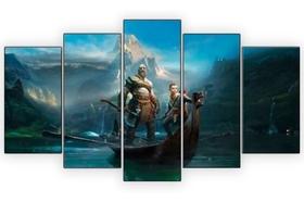 Quadro 5 Peças Mosaico God Of War 4 Ultra Hd 4k