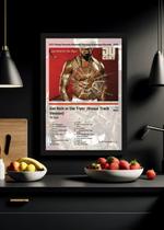 Quadro 50 Cent Get Rich or Die Tryin (Light) Com Vidro Tamanho:21cm x 30cm (A4)