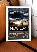 Quadro 50 Cent NewDay(fea C C/ Vidro e Moldura Tam:A4 Quadro 50 Cent NewDay(fea C C/ Vidro e Moldura Tam:A4